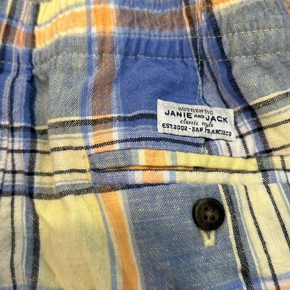 Janie & Jack Linen Pull Up Shorts, 6 - Picture 8 of 8